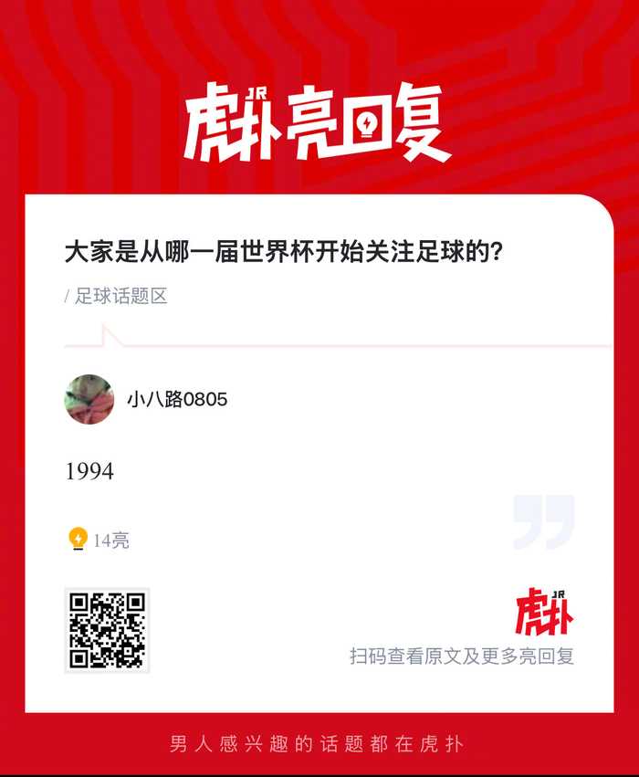 球迷回忆关注世界杯起点